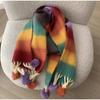 Mohair Striped Tassel Scarf Ladies Autumn and Winter New Fashion Scarf All-match Warm High-quality Scarf