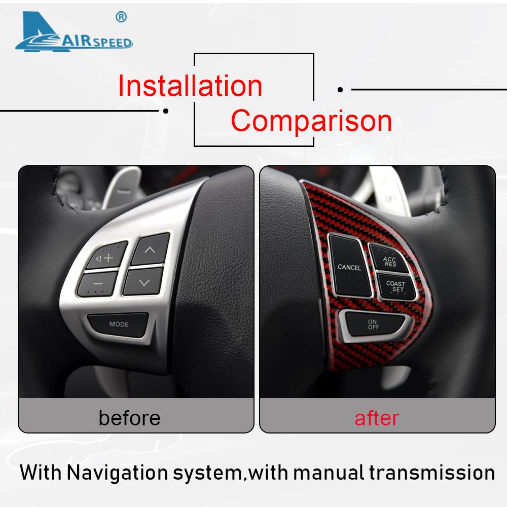 Углеродное волокно для Mitsubishi Lancer EVO X MR 2008 2009 2010 2011 2012 2013 2014 2015 Декоративная отделка салона Наклейка на руль автомобиля