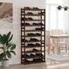 VidaXL Bottle Rack for 77 Bottles Brown Solid Pine Wood 373394