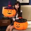 Halloween Pumpkin Doll Cartoon Kawaii Plush Toy 20CM Demon Plant Soft Stuffed MINI Pillow Home Party Decor Gifts for Kids Boys