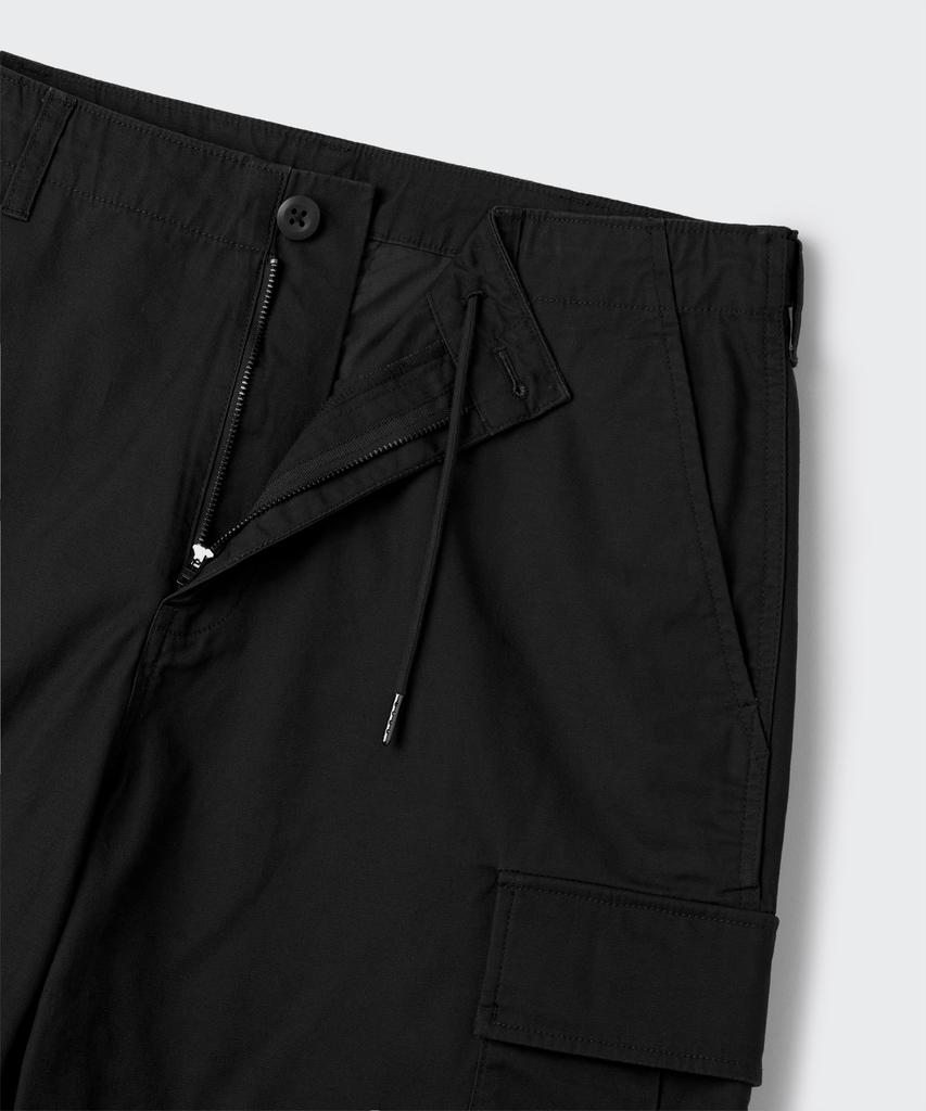MUSINSA STANDARD Cotton Wide Cargo Shorts [Black]