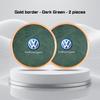 2Pcs Alloy Leather Car Coaster For Volkswagen GTI Golf Polo 6 7 Passat VW CC Tiguan T-ROC Water Cup Mat Anti-slip Pad Accessorie zj1
