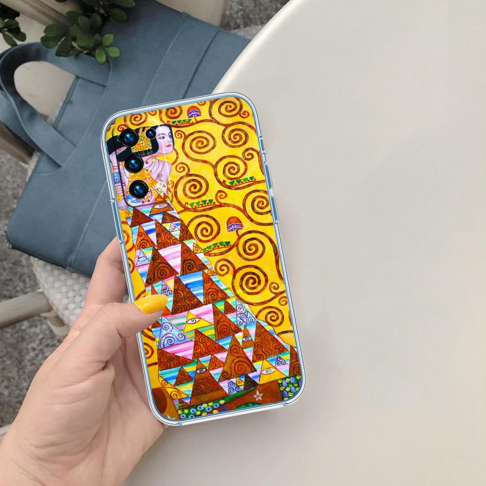 MY14 Чехол для телефона Густав Климт Прозрачный для Motorola Moto G40 G04 G05 One Ace Action Fusion + Plus Hyper Macro Vision Zoom