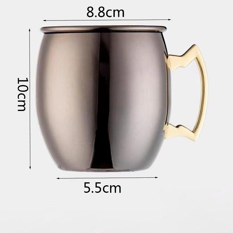 Кружки для Московского мула 530 мл, кованая медь, нержавеющая сталь, коктейльная чаша, пивные бокалы, пивная кружка, кружка для питья воды, холодных напитков