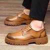 Модный бренд Мужские туфли на шнуровке Кожаные туфли Парикмахер Свадебные Мужские Модные Оксфорды Новые Мужские На толстой подошве Повседневная обувь