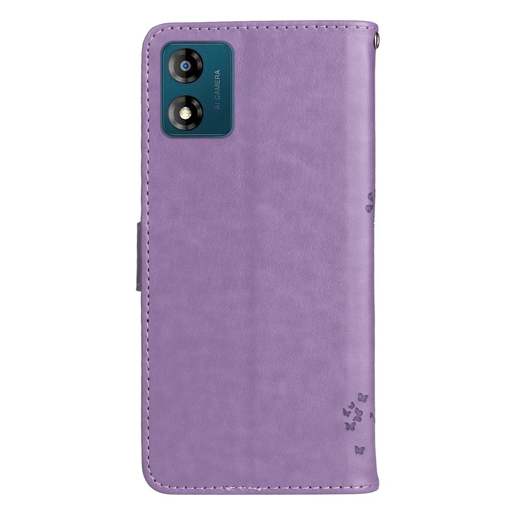 Чехол для телефона Motorola Moto E13 4G с подставкой, узор «Кошачье дерево», кожаный кошелек, мобильная накладка