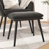 Footstool Dark Grey 45x29.5x35 cm Velvet