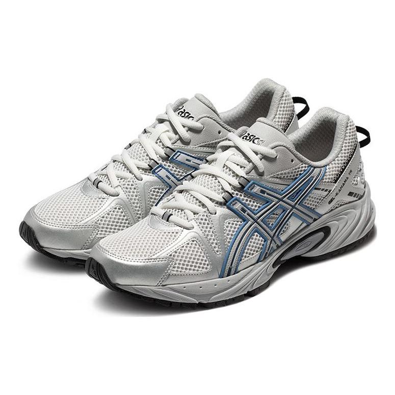 Asics Gel-Kahana Tr Удобная Ткань Синтетическая Кожа Низкие Кроссовки для Бега Мужские Кроссовки Серый Белый Синий 1203A390-020