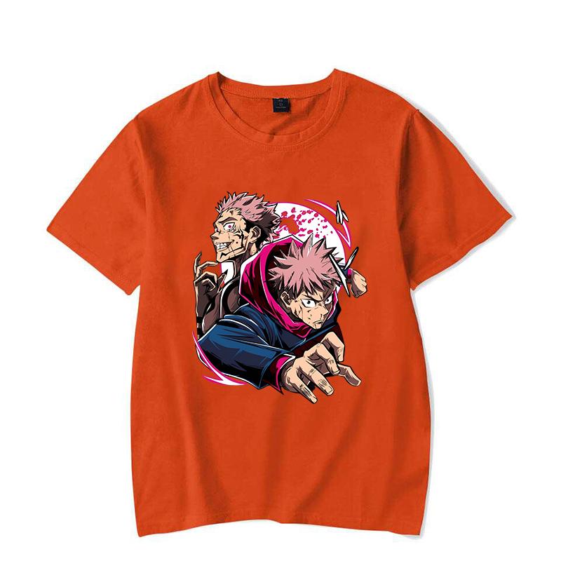 New Itadori Yuji Ryomen Sukuna Print T Shirt Unisex Casual Short Sleeve T-shirt Women Men Fashion Anime Graphic Print Tops Tees