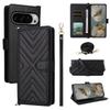 For Google Pixel 10 Pro XL Case with Shoulder/Wrist Strap Leather Phone Cover Stand Wallet