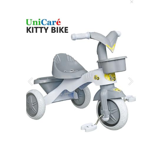 Трехколесный велосипед, детский трехколесный велосипед для детей 1,5-3 лет, пластиковый мотор, первый велосипед с корзиной