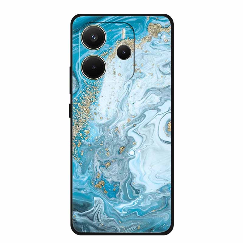 Для Xiaomi Redmi Note 14 4G Global Чехол Роскошный ТПУ Мягкий Силиконовый Чехол Чехлы для Телефона для 24117RN76G Защитный Новый Бампер Funda