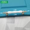 European Silver Golden Ceramic Furniture Handle Wardrobe Cabinet Closet Door Knob Dressing Table and Drawer Pulls Hardware