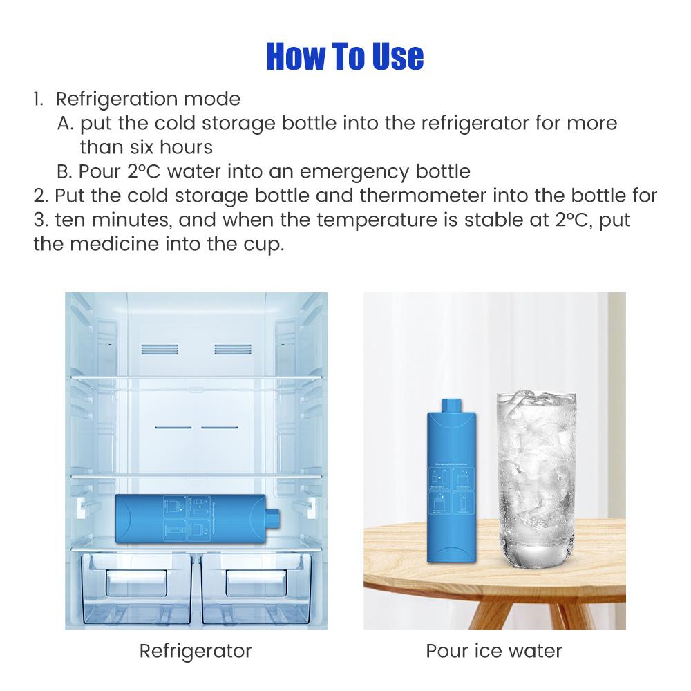 Insulin Cooler Flask Insulin Portable Mini Fridge Insulin Pen Cooler Refrigerator Bag Diabetes Cup for Travel Outdoors Household