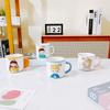 Cartoon Creative Couple Cup Boy Girl Student Water Cup Ceramic Cup Mug Against Cup Cute Breakfast Cup