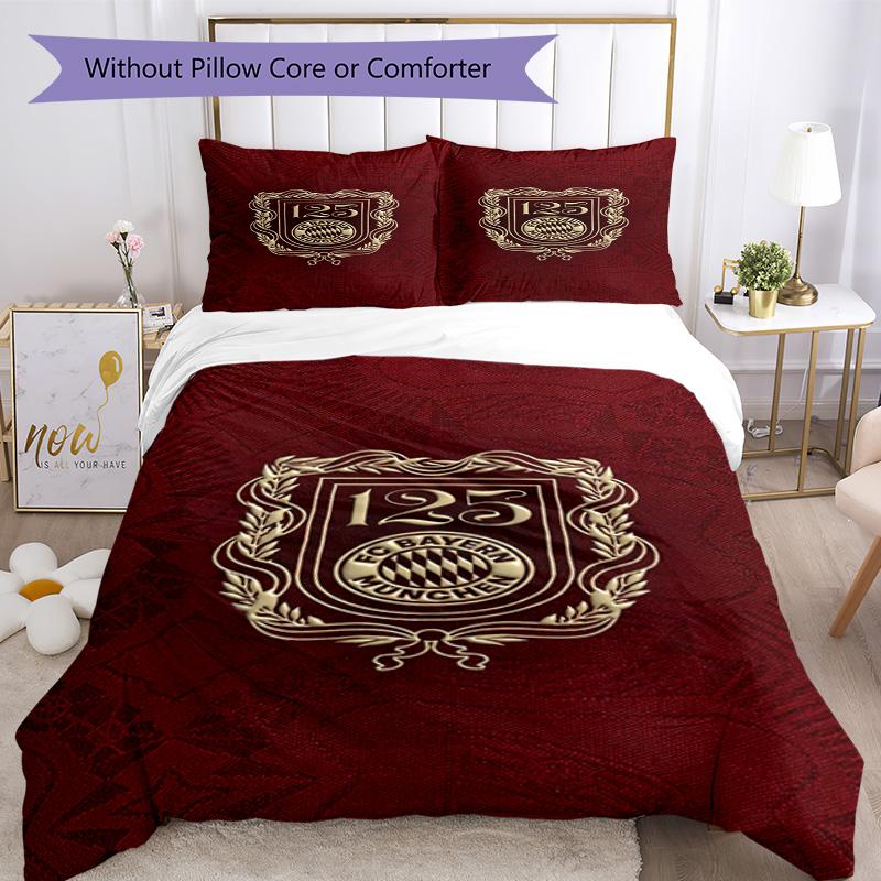 Bayern Munich Bedding Set Breathable Duvet Cover with Pillowcases Decorative Bed Linen for Bedroom Home Decoration Birthday Gift