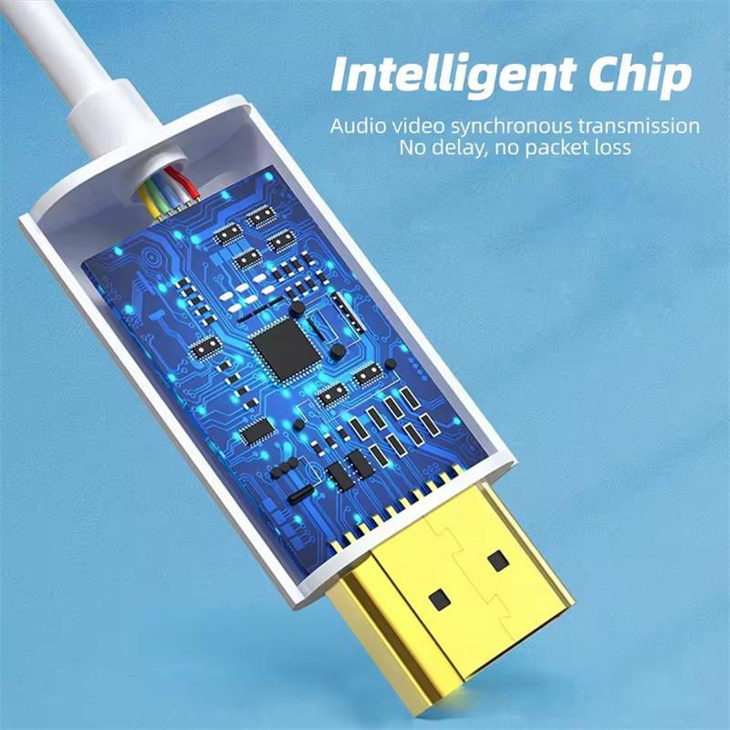 1080P Lightning To HDMI-compatible Cable for Apple iPhone 14 13 Digital AV Adapter HD Video Sync Screen Cable for TV Projector