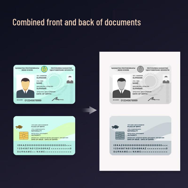 Deli GK633 A4 High-Speed Document Camera Scanner CN plug (adapter included)