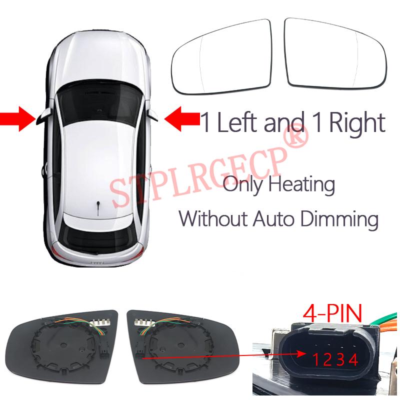 Pour BMW X5 E70 X6 E71 E72 2007-2014 – Verre de rétroviseur latéral chauffant de remplacement avec plaque