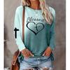 Летняя женская футболка с длинными рукавами с 3D-принтом, весенне-летняя повседневная футболка с длинными рукавами и круглым вырезом, женская одежда оверсайз