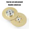 Алмазный шлифовальный диск Двусторонний диск для резки гипсофилы Высокопроизводительное гальваническое алмазное покрытие Шлифовальный диск для кладки