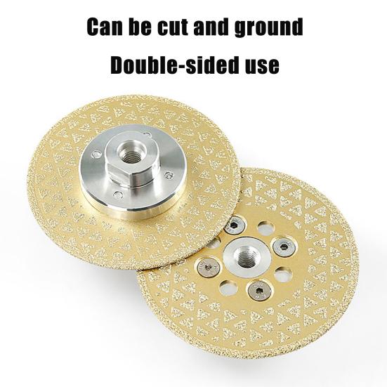 Алмазный шлифовальный диск Двусторонний диск для резки гипсофилы Высокопроизводительное гальваническое алмазное покрытие Шлифовальный диск для кладки
