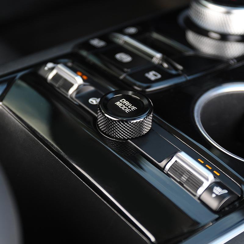Black Aluminum Central Gear Shift Konb Trim Ring Cover For Kia K5 -2025 Interior Replacement Accessories