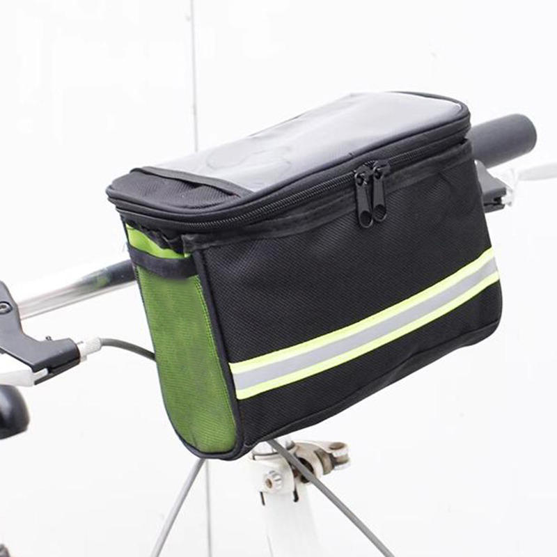 Bicycle Front Handlebar Bag Bike Frame Pannier Organizer Pouch MTB Phone Bags Multifunction Portable Shoulder Bag