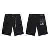 2026 Mens Premium American Streetwear Denim Shorts - Slim Fit Hand-Painted Distressed Low Rise Cotton Blend