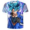 Лето 2026 Новая футболка для мальчиков Dragon Ball Z 3D принт Goku Мужская мода Харадзюку Короткий рукав Повседневные топы Одежда