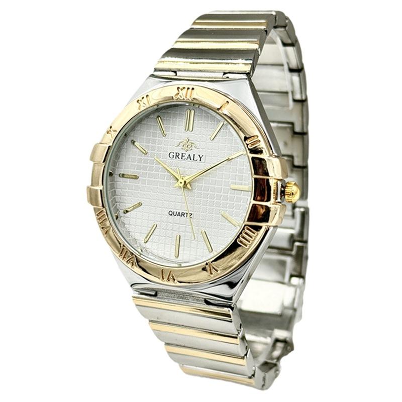 Мужские часы Бренд Люкс Водонепроницаемые Парные часы Золотые Классические Стальные Женские Модные Кварцевые Наручные часы Подарок