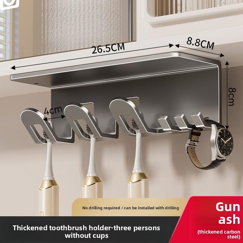 Зеркальный шкаф для ванной комнаты без перфорации, полка для туалетного столика