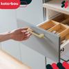 Kotarbau® Kitchen Furniture Handle Classic Modern Oblong Long Matte Gold 126 Mm Spacing 96 Mm Set Of 10