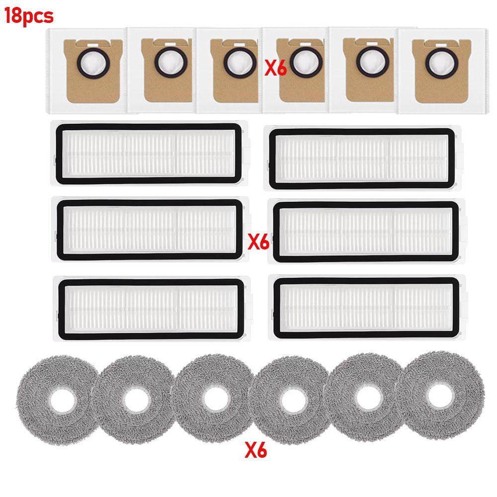 For Xiaomi 5 Pro OV21CN OV21GL Robot Vacuum Mop Cloth Dust Bags HEPA Filter Side Brush Main Brush Dust Bag Replacement Part