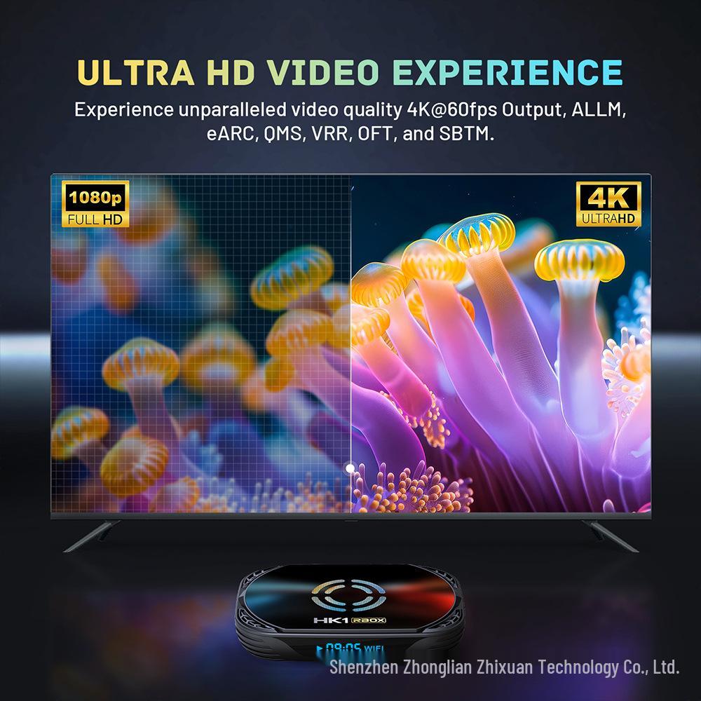 Умный сетевой плеер HK1X50 с Amlogic S905A/X5M, Gigabit Ethernet, Android 14, двухдиапазонный WiFi6