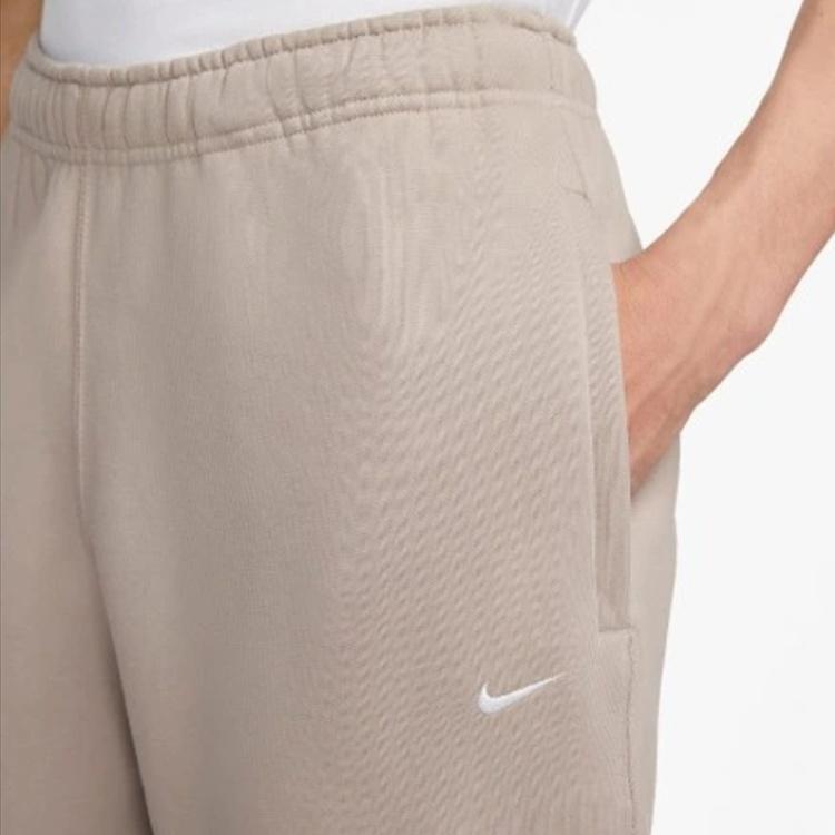 Nike Вышитый логотип Повседневные теплые флисовые спортивные штаны Мужские брюки Солодовый CW5460-245