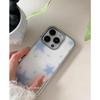 Корейский Ins Стиль Простой Девушка Синий Мечтательный Звезда Чехол для Телефона Для IPhone 16 E 13 12 11 15 14 Pro Max 78Plus XSMAX XR Y2K Матовый Чехол