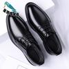 Wenzhou Leather Shoes Men's British Style Dress Business Men's Shoes Black Commuter Suit Shoes