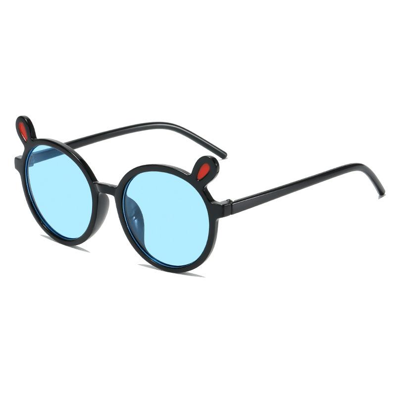 Детские солнцезащитные очки, мужские и детские с защитой от ультрафиолета, милые детские новые модные цветные солнцезащитные очки с заячьими ушками