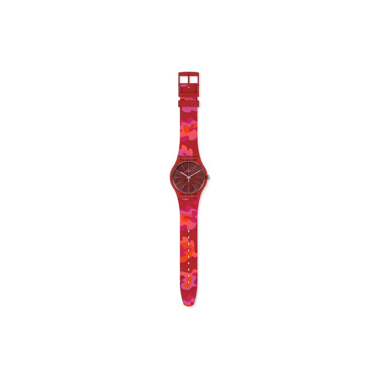Swatch Унисекс 41 мм Красные Часы SUOR116 SUOR116
