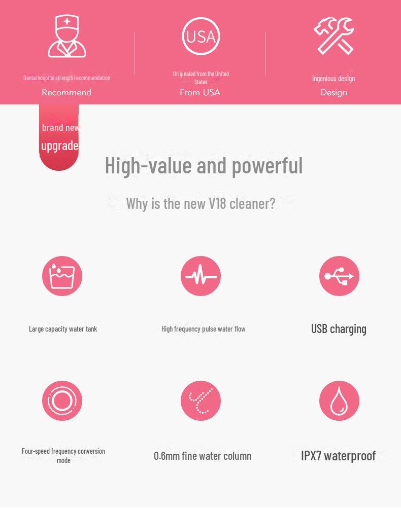 YASI V18 Портативный умный электрический ирригатор