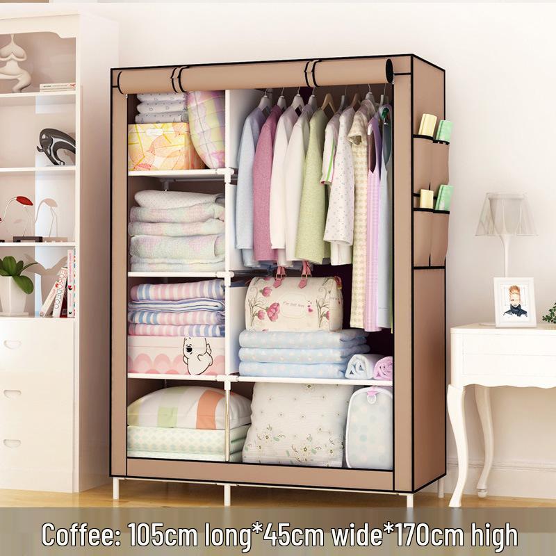 Yarui Fan Компактный пылезащитный тканевый шкаф для общежития