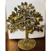 Pure Brass Kalpavriksha Tree Showpiece (6.6 Inches,) Tree of Life - Home Decor - Gift for Good Luck Vastu and Fengshui - Best In Living Room Table
