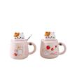 Creative Three Dimensional Cat Mug Cute Cat Mug Cartoon Ceramic Cup Home Office Gift Cup Souvenir