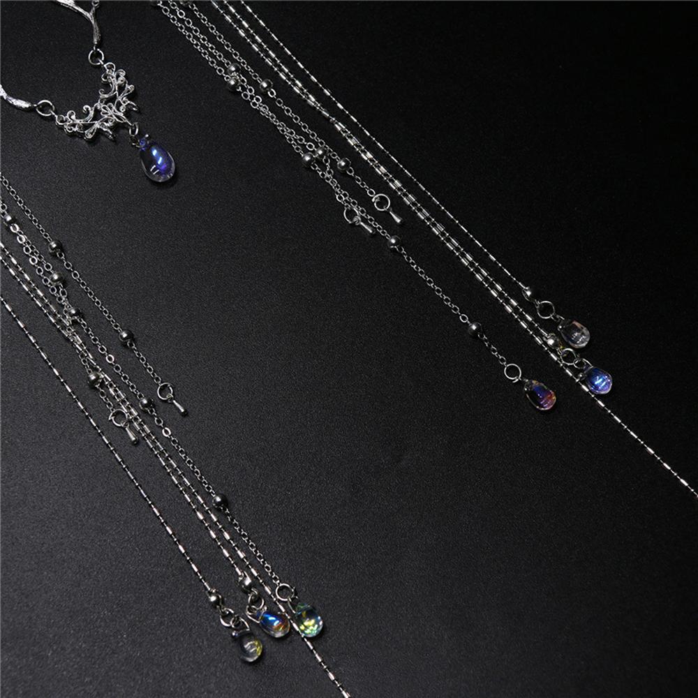 Chinese Style Women Retro Bridal Hollow Bead Hair Clips Rhinestones Crystal Barrette Tassel Hairpin