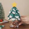 Yousheng Christmas Tree Trivet for Hot Dishes Solid Wood Heat Resistant Pot Holder Folding Festive Table Decor for Holiday Meals Kitchen Use