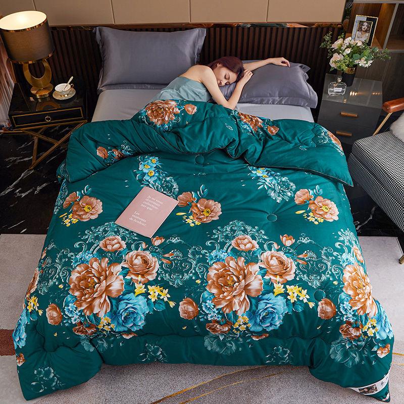 Шелковое одеяло с принтом, китайское классическое одеяло, толстое теплое большое одеяло, высококачественное постельное белье