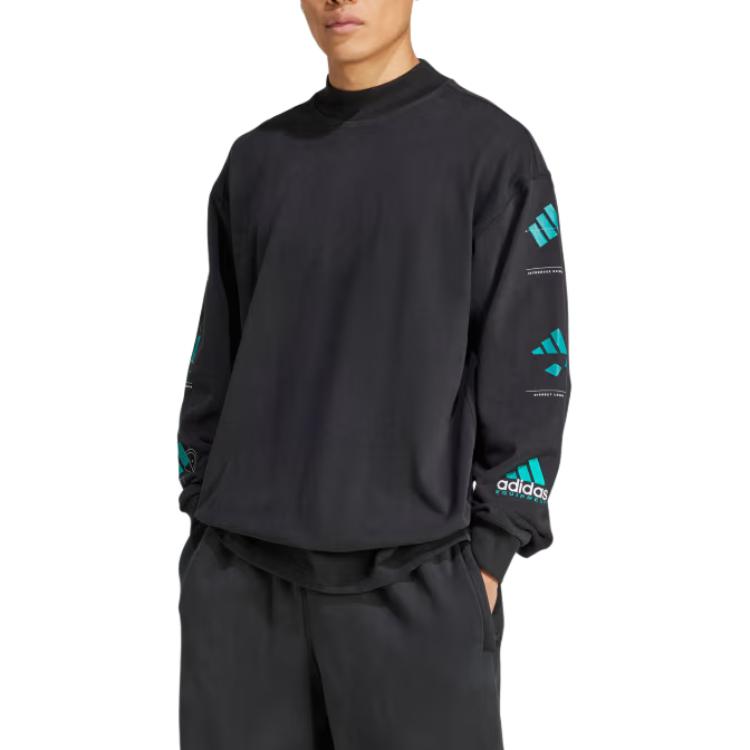 adidas Футболка с длинным рукавом Equipment Series EQT GFX для мужчин, черная JN4849