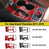 Накладка на панель переключения передач из углеродного волокна для Jeep Grand Cherokee 2011-2015 2016-2018 Накладка на ручку переключателя Отделка Наклейки на автомобиль Аксессуары