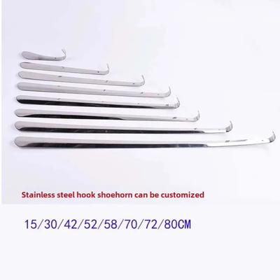 Рожок для обуви из нержавеющей стали с изогнутым крючком, различные размеры, металлический рожок для обуви, металлический обувной рожок, металлический рожок для обуви из нержавеющей стали